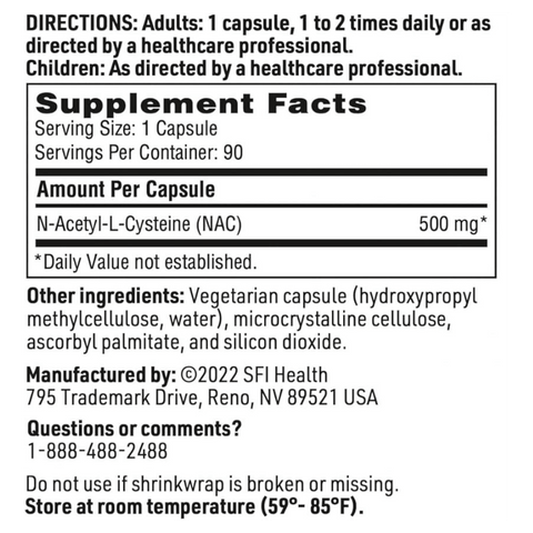 Klaire Labs N-Acetyl-L-Cysteine