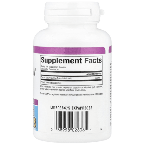 Natural Factors PharmaGABA Capsules