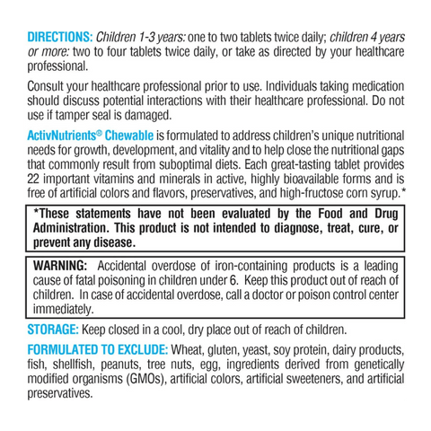 Xymogen ActivNutrients Chewable