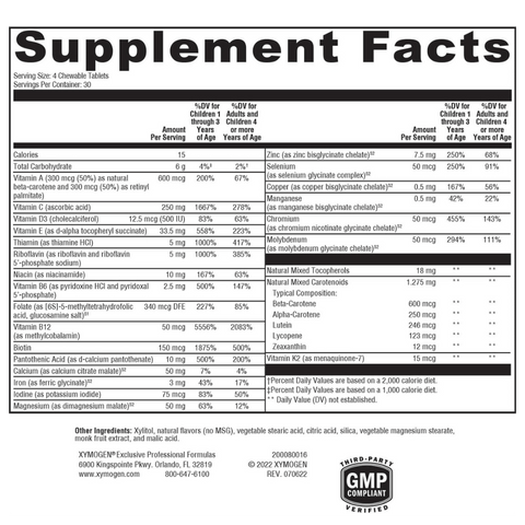 Xymogen ActivNutrients Chewable